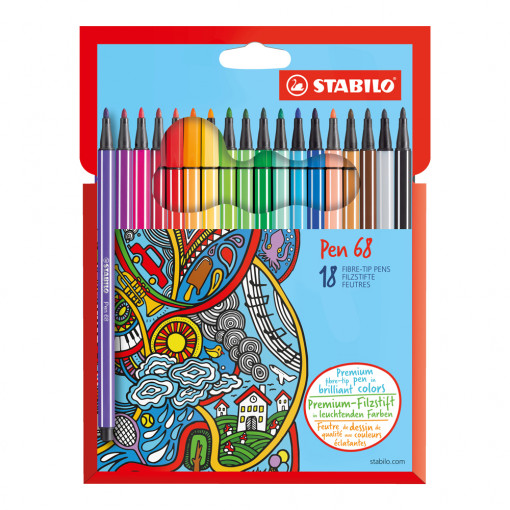Flomaster STABILO Pen 68 set 1/18