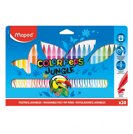 FLOMASTERI MAPED COLOR`PEPS JUNGLE 1/24