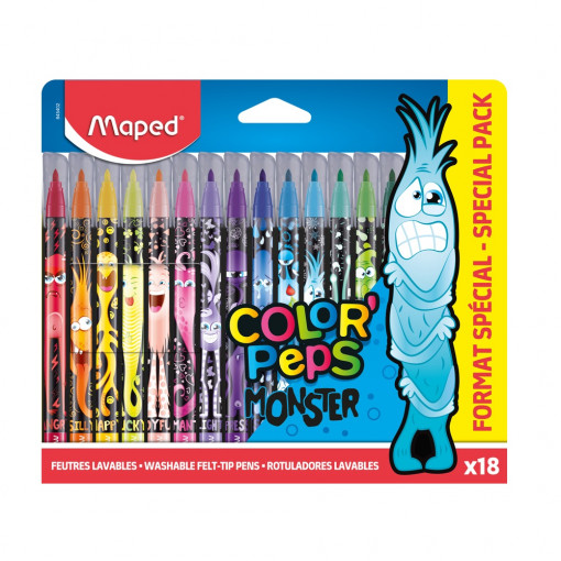 FLOMASTERI MAPED COLOR`PEPS MONSTER 1/18