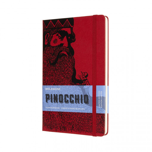 Moleskine LE Pinocchio Notebook, Hard Cover, Large,Plain/Blank, The Dogfish, 240 strana