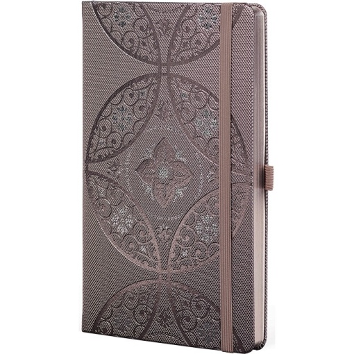 Notes 13x21cm linije 192strane s gumicom OrientalCharme Fossil Arabesque