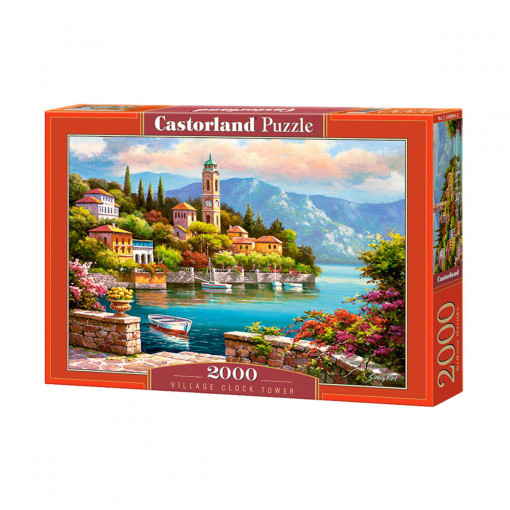 Puzzle 2000 delova c-200696-2 village clock tower castorland