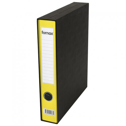 Registrator A4 uski u crnoj kutiji Prestige Fornax žuti