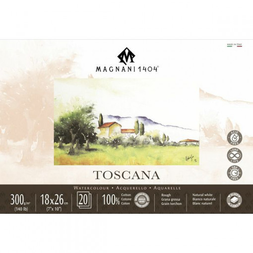 Blok Magnani Toscana rough 18x26 300g 20L M4182623