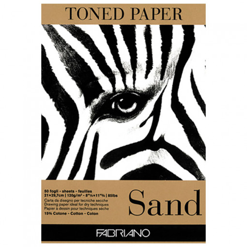 Blok Toned Paper Sand 50L 120g Fabriano OKER 21x29,7cm