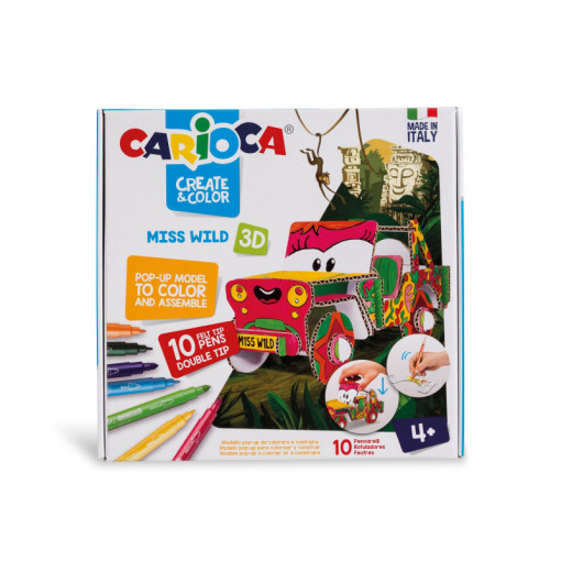 Carioca flomaster set CREATE&COLOR 3D MS.WILD 1/10