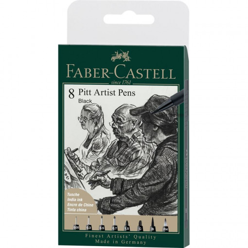 Faber Castell Pitt Artist Pen India ink pen 1/8 Black