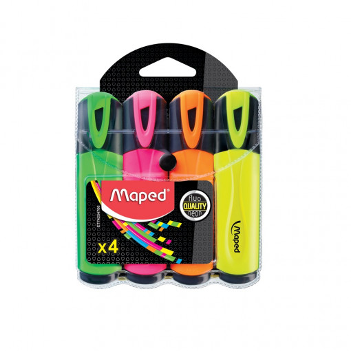 Maped text marker FLUO PEP'S set 1/4