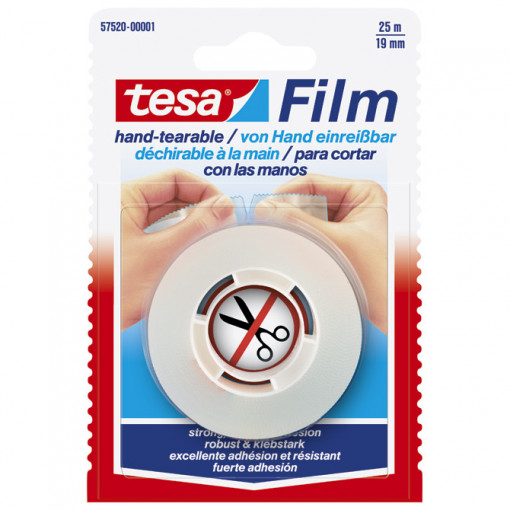 Traka lepljiva 19mm/25m Tesafilm Tesa 57520 providna blister