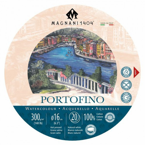 Blok Magnani Portofino hot press okrugli fi 16cm 300g M4200016