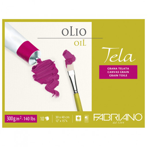 Blok Tela Olio 36x48cm 10L 300g (canvas grain/superficie telata) Fabriano 68003648