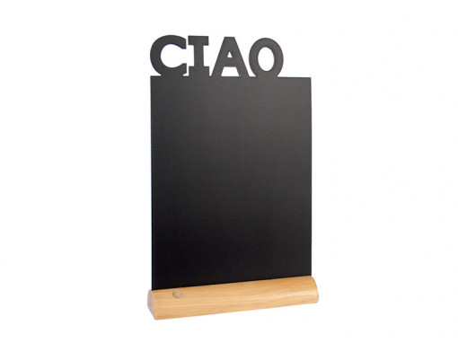 Crna tabla Securit Silhouette CIAO 25x35x6 cm