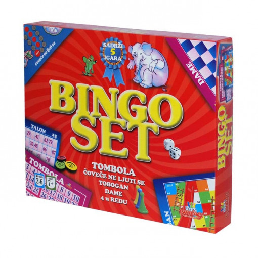Društvena Igra Bingo set 5 igara