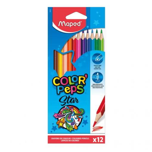 DRVENE BOJICE MAPED COLOR`PEPS STAR 1/12