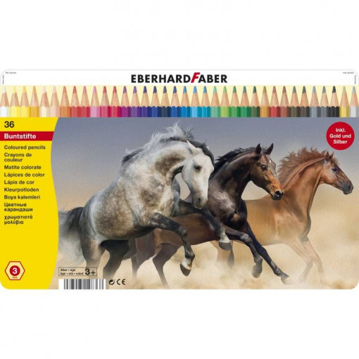 Eberhard Faber bojice drvene u metalnoj kutiji 1/36