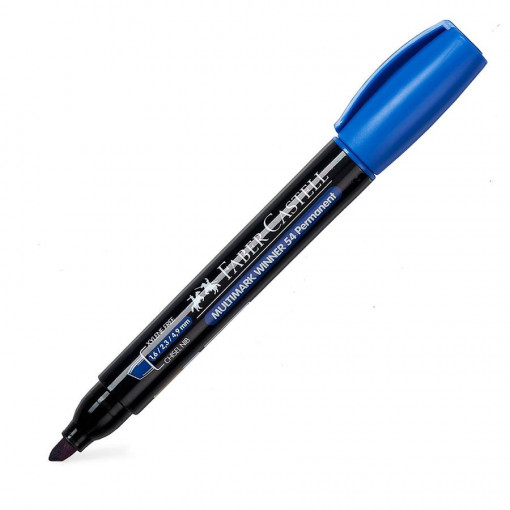 Faber Castell permanentni marker KOSI vrh PLAVI