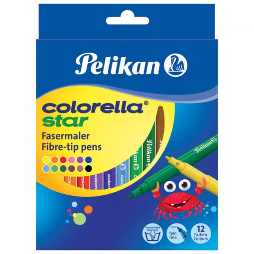 Flomaster školski 12boja karton Colorella star C302 Pelikan 814508