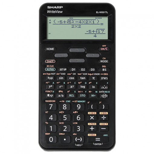Kalkulator tehnički 16mesta 420 funkcija Sharp EL-W531TLB-BK crni