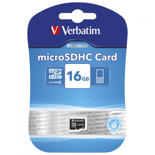 Kartica memorijska micro SDHC 16GB (class 10) Verbatim 44010 blister