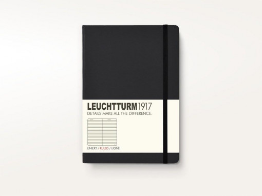 Leuchtturm 1917 Master A4+ Hardcover Notebook PLAIN- Black