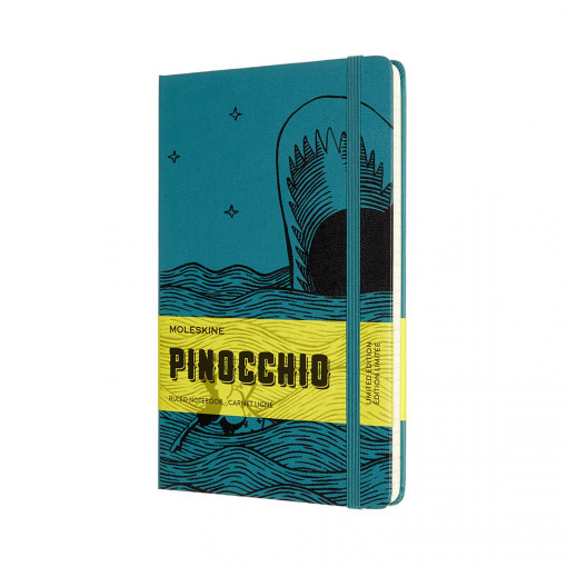 Moleskine LE Pinocchio Notebook, Hard Cover, Large, Ruled/Lined, The Dogfish, 240 strana