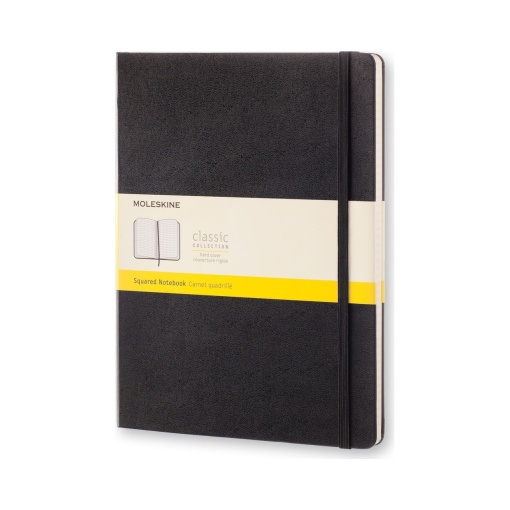 Moleskine Notebook XL Squared (Kvadratići) black hard