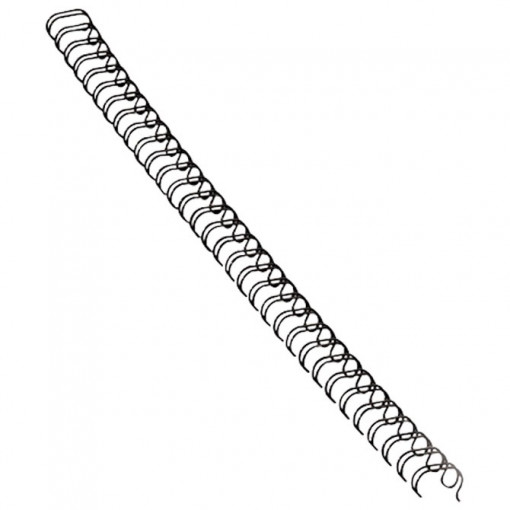 Spirala žičana (3:1) fi- 6mm (1-35 listova) pk100 Fellowes 53218 crna