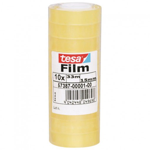 Traka lepljiva 15mm/33m pk10 Tesafilm Tesa 57387 providna