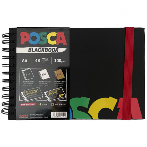 Uni Posca blok A5 Sketch Blackbook