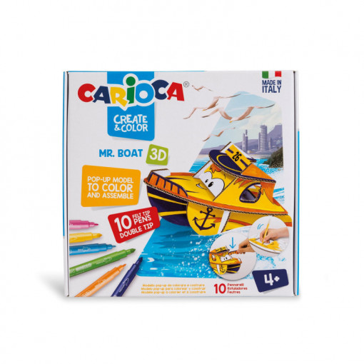 Carioca flomaster set CREATE&COLOR 3D MR.BOAT 1/10