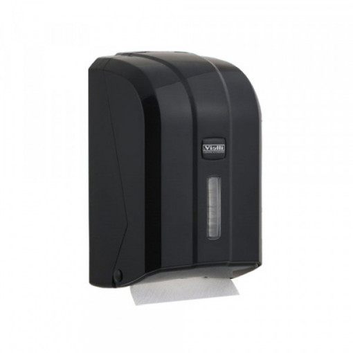 Dispenzer za složivi toalet papir VIALLI K6 CB crni