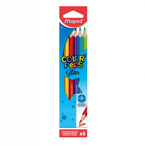 DRVENE BOJICE MAPED COLOR`PEPS STAR 1/6