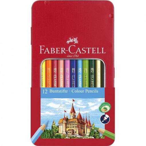 Drvene bojice Vitez metalna kutija 1/12 Faber Castell