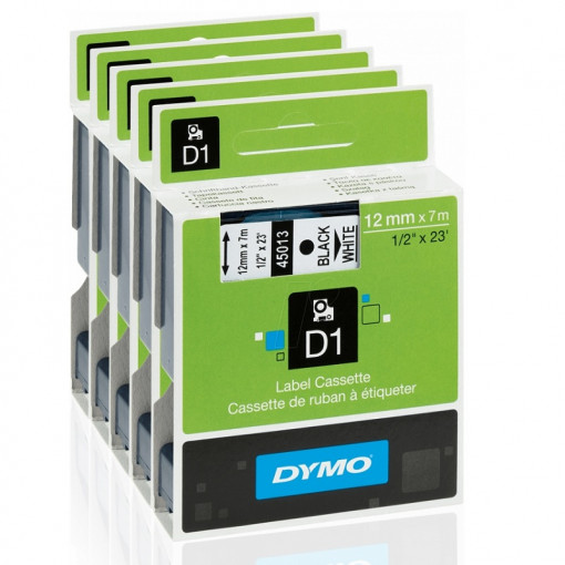 DYMO traka D1 24mm x 7m, crna na providnom