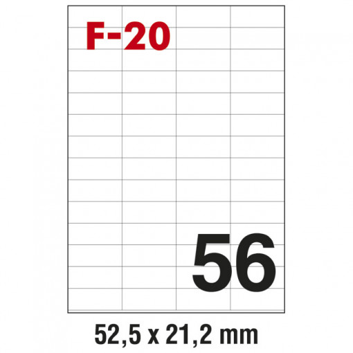 Etikete ILK 52,5x21,2mm pk100L Fornax F-20