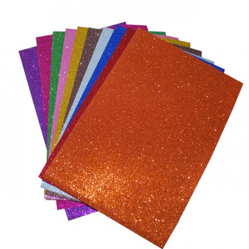 Eva Pena GLITTER Samolepljiva A4 MIX Boje 1/10