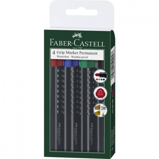 Faber Castell marker permanent GRIP OBLI VRH 1/4