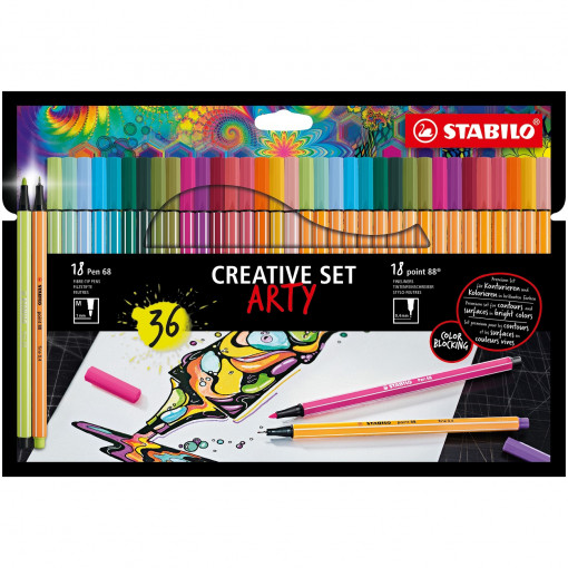 Kreativni set STABILO Pen 68 + STABILO point 88 Arty 1/36