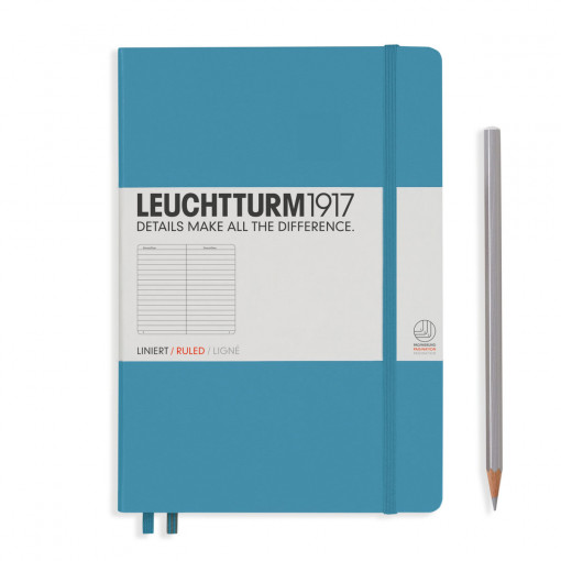 Notebook Medium (A5) Hardcover, Linije, Nordijsko plavi