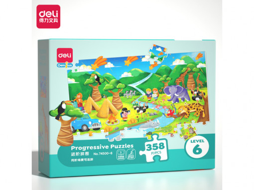 PUZZLE - SLAGALICA DELI PROGRESIVNI nivo 6 - 358 delova 74500-6
