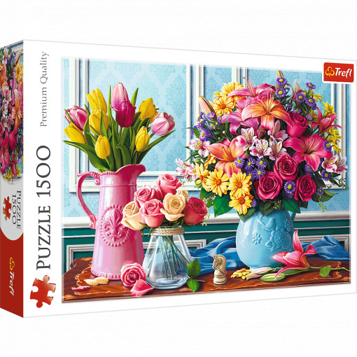 Trefl Puzzle Flowers in vases 1500 delova