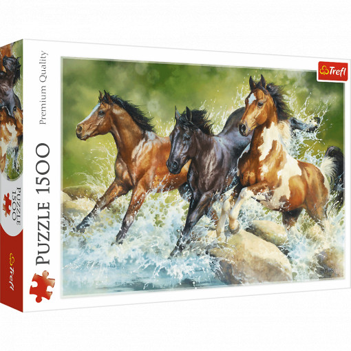 Trefl puzzle Three wild horses 1500 delova