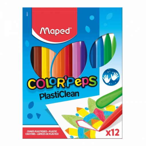 VOŠTANE BOJICE MAPED COLOR`PEPS PLASTIC CLEAN 1/12