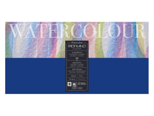 Blok Watercolour 20x40cm 20L 300g (cold pressed/grana fina) Fabriano 73612040