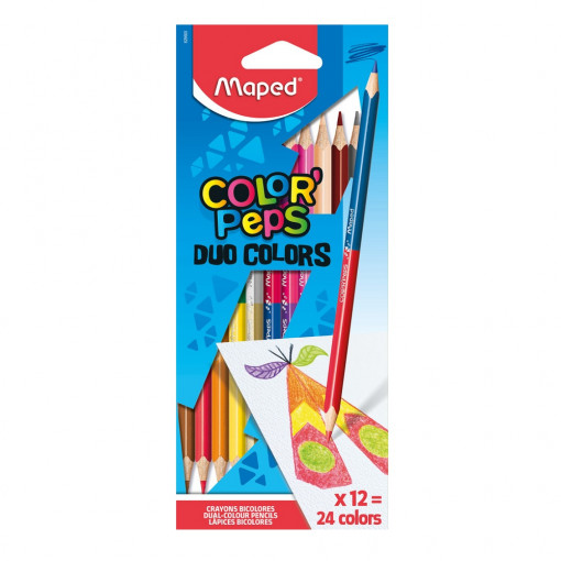 DRVENE BOJICE MAPED COLOR`PEPS DUO 12/24