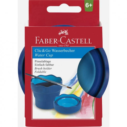 Faber Castell čaša CLIC&GO plava