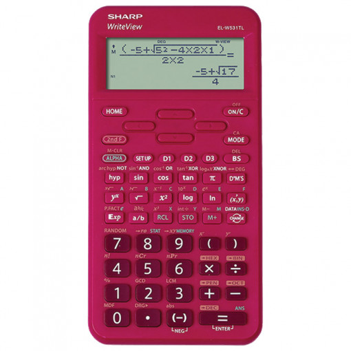 Kalkulator tehnički 16mesta 420 funkcija Sharp EL-W531TLB-RD crveni