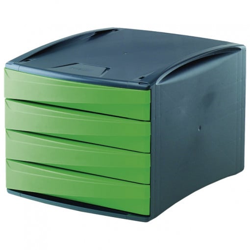 Kutija s 4 fioke Green2Desk Fellowes 0019001 crna-zelena