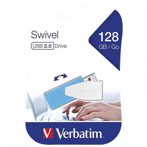 Memorija USB 128Gb Swivel Verbatim 49817 plava blister