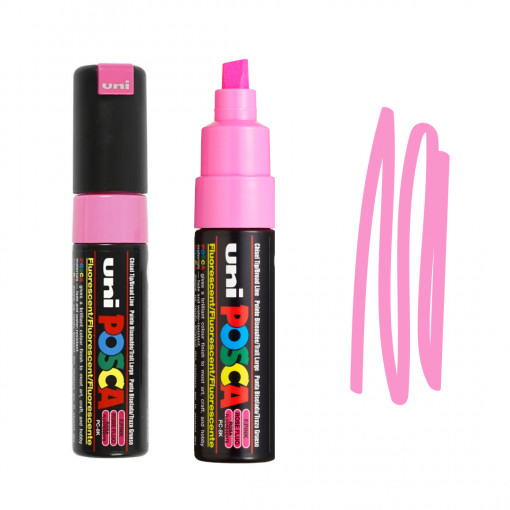 Uni Posca Paint Marker Pen PC-8K - Fluorescent Pink